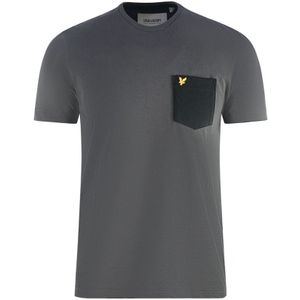 Lyle & Scott Contrast Pocket Dark Grey T-Shirt