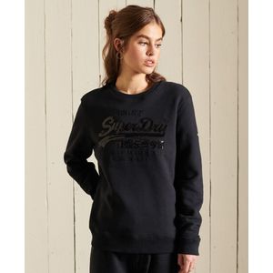 Superdry Ton Sur Ton Vintage Logo Sweatshirt Met Ronde Hals - Dames - Maat 38