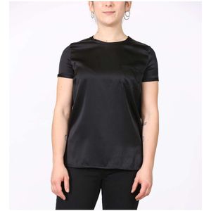 Manila Grace T-Shirt Zwarte Blouse - Maat 44