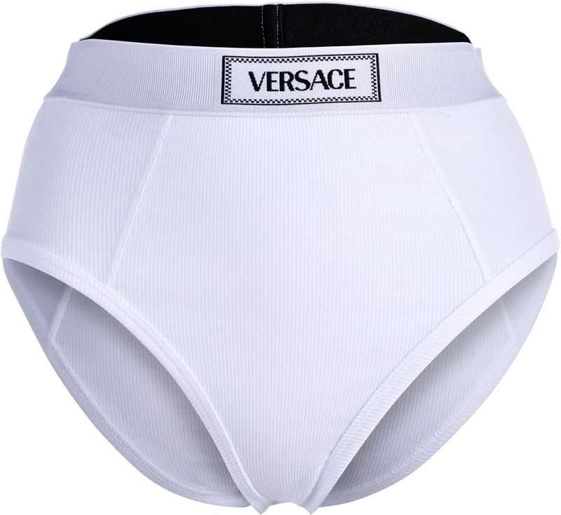 Versace Highleg Rib - Katoen Rib Elastische Canet Brief