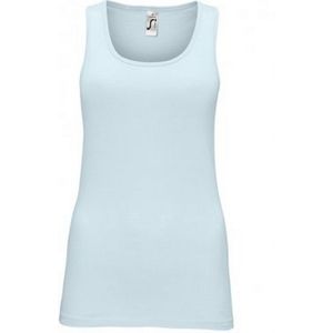 SOLS Vrouwen/dames Jane Sleeveless Tank / Vest Top (Romig Blauw) - Maat M