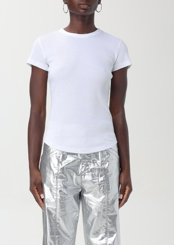 Geribbelde T-shirt Slim Fit