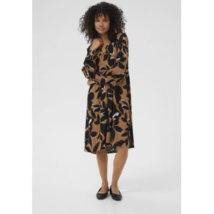 Kaffe - KALisette - Jurk - Pueblo/Zwart/Natuurwit - Lange Mouw