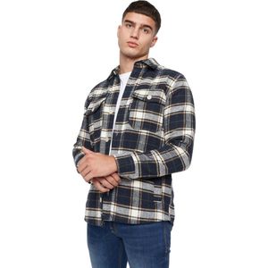 Duck and Cover Heren Francore Geruit Overhemd (Marine)