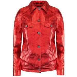 Armani Exchange - Trucker Jas - Rood - Dames