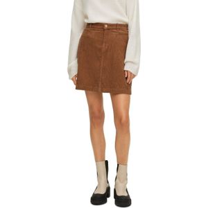 BOSS - C Vrecord-D - A-lijn Rok - Rust - Stretch-katoen Corduroy