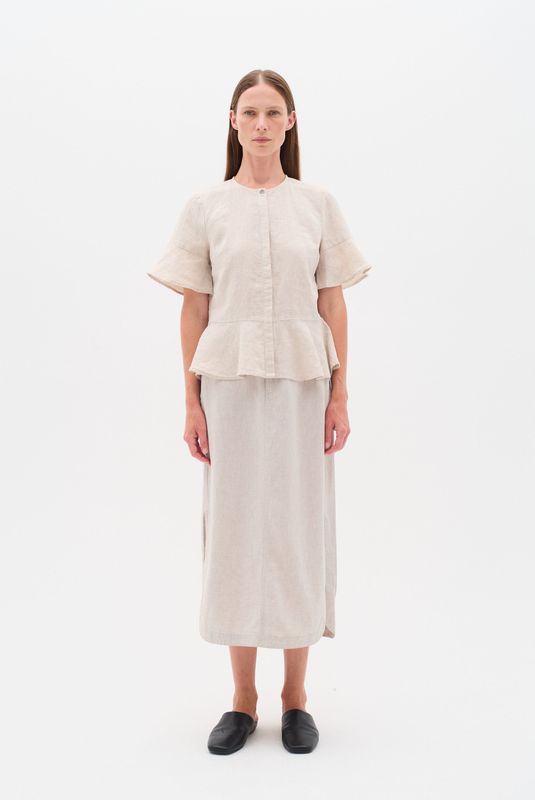 Rok Relaxed fit Haze Melange beige