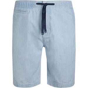 Weird Fish Heren Dewey Stripe Korte Broek (Ecru)