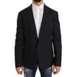 Dolce & Gabbana - Gestreepte Wollen en Zijde Blazer - Grijs - Heren