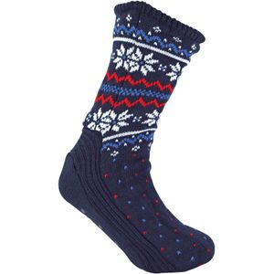 Huissokken - Marine Fairisle - Warme Kerstbootie-sokken voor Heren
