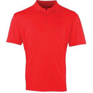 Premier Heren Coolchecker Pique Korte Mouw Polo T-Shirt (Aardbeienrood) - Maat XL