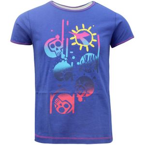 Diadora - Grafisch T-shirt - Blauw - Kinderen