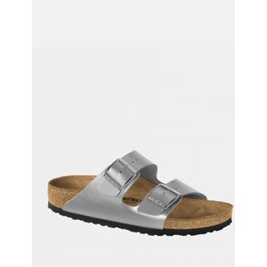 Birkenstock Arizona Zilveren Pantoffels - Maat 38.5