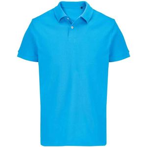 SOLS Unisex Adult Pacific Piqué Tweelingnaaldssteek Poloshirt (Aqua)