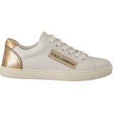 Dolce Gabbana - Sneakers - Wit - 100% Leer - Laag Model