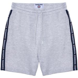 Lambretta Heren SS24 Getapete Shorts (Grijze Mergel)