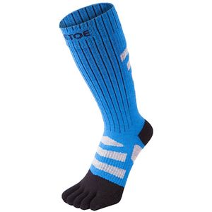 TOETOE - Heren & Dames Buiten 3D Terry Walker Gevoerde Woltenen Socks - Zwart & Blauw