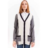 Kleurblok Gebreide Cardigan