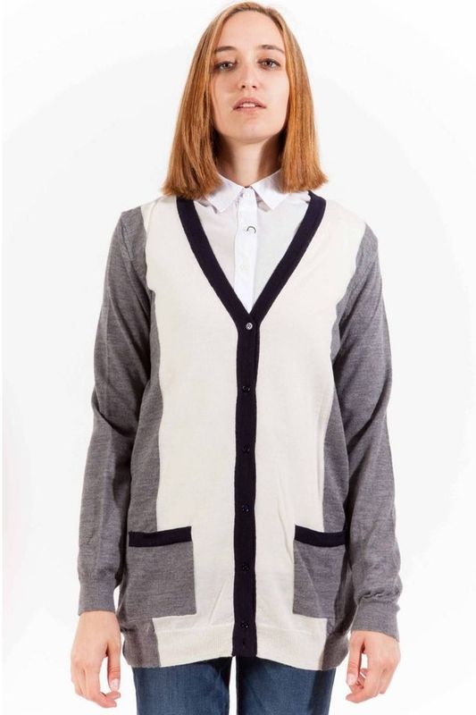 Kleurblok Gebreide Cardigan