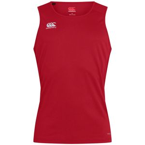 Canterbury - Heren Club Dry - Tanktop - Rood - 100% Polyester, Vapodri