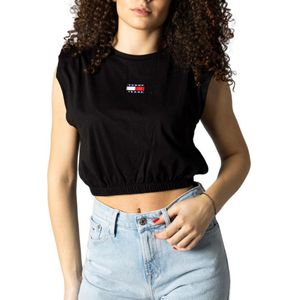 Tommy Jeans Crop Elasticated Badge Tank - Maat XS