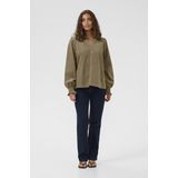 Blouse met lange mouwen CUrhaena Relaxed fit brown