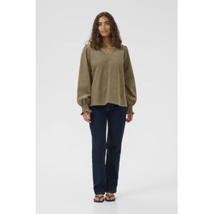 Blouse met lange mouwen CUrhaena Relaxed fit brown