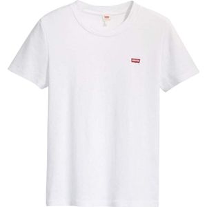 Levis Dames/Dames Baby geribd T-shirt met korte mouwen (Wit)