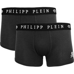 Philipp Plein Skull Logo Black Boxer Shorts Two Pack
