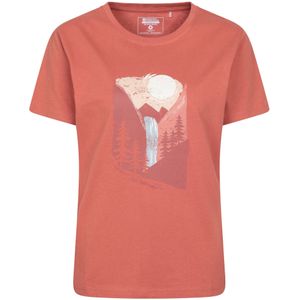 Mountain Warehouse Dames Waterfall Relaxed Fit T-Shirt (Roest)