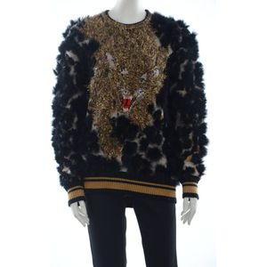 Dolce & Gabbana Trui Van Wol, Zwart Konijnenbont, Voor Dames - Maat 38