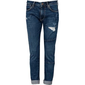 Pepe Jeans - Slim-Fit Jeans - Blauw - Denim - Verweerde Look