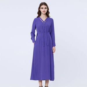 V-Neckline Long Blouse-dress - Maat S