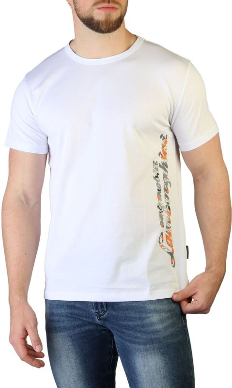 Automobili Lamborghini - T-shirt - Wit - Katoen - Ronde Hals