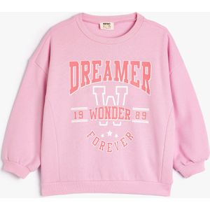 Koton - Sweatshirt - Rosé - Overcut Schouder - Lange Mouw