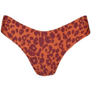 Barts High Leg Bikinibroekje Des Oranje/rood - Maat S