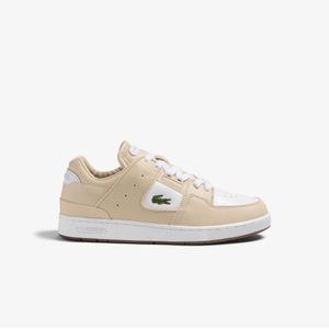Men's Lacoste Court Cage Shoes in Tan-White
