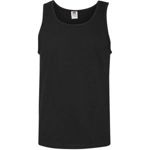 Fruit of the Loom HD Katoenen Tanktop (Zwart)