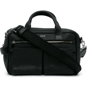 Vintage Dior Safari Messenger Bag Black