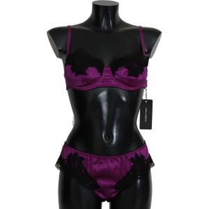 Dolce & Gabbana - Ondergoed - Paars - Zijde - Ondersteunende Balconette Bh