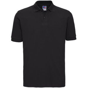 Russell Heren Klassiek PiquÃ© Katoenen Polo Shirt (Zwart)