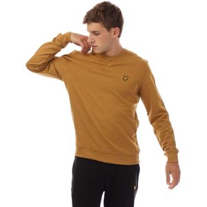 Lyle & Scott Heren Sweatshirt met ronde hals (Goud)