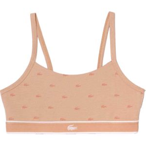 Lacoste Dames/Dames Logo Katoenen Stretch Bralette (Roze)
