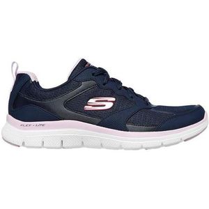 Dames Skechers Flex Appeal 4 Sportschoenen in Navy Roze