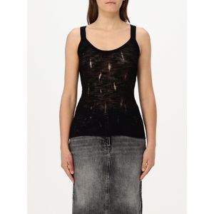 Openknit Scoop Neck Mouwloos Topje