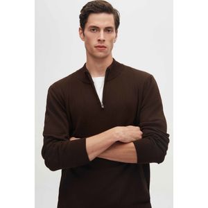 Ds Damat Slim Fit Half-Zip Gebreide Trui
