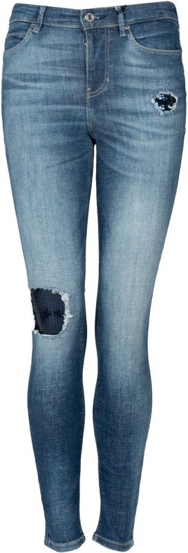 Guess - Skinny High Jeans - Blauw - Dames