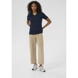 Kaffe, Dames, Tops, Blauw, Maat: L Linnen,