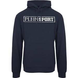 Plein Sport - Hoodie - Marineblauw - Lange Mouw - Capuchon