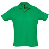 SOLS Heren Zomer II Pique Poloshirt Met Korte Mouwen (Kelly Groen) - Maat 2XL